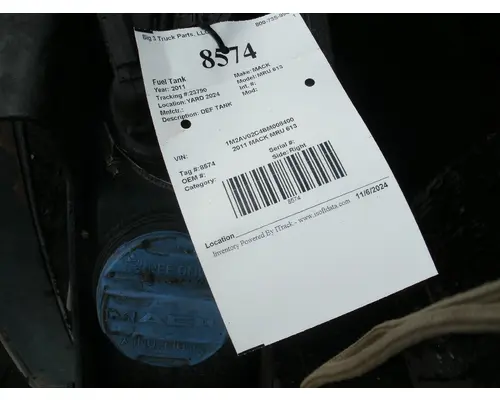 Fuel Tank MACK MRU 613 Big 3 Truck Parts, LLC