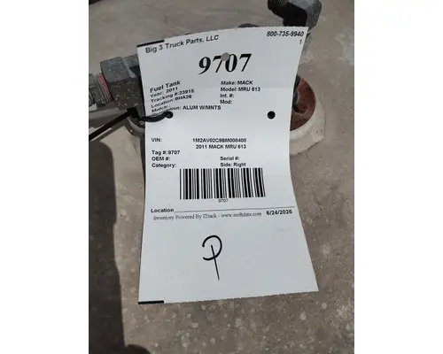 Fuel Tank MACK MRU 613 Big 3 Truck Parts, LLC