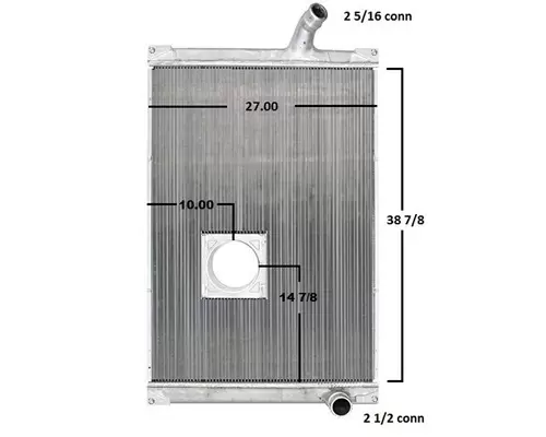 Radiator MACK MRU603 LKQ Heavy Truck - Goodys