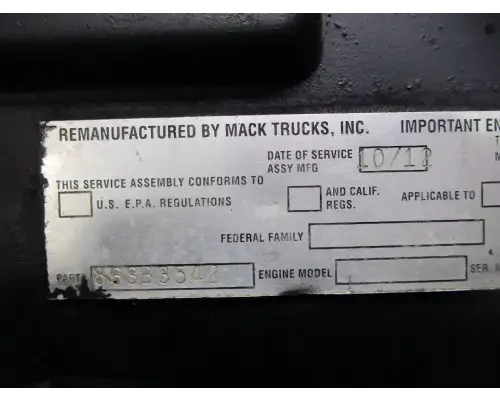 Mack N/A Valve Cover