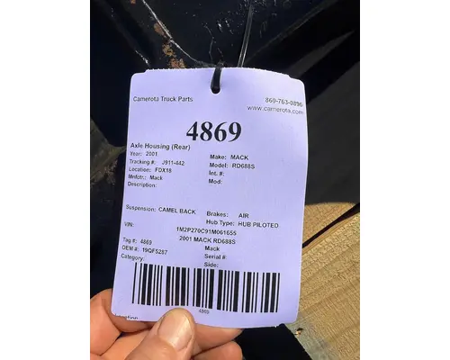 Mack RD688S Axle Housing (Rear)