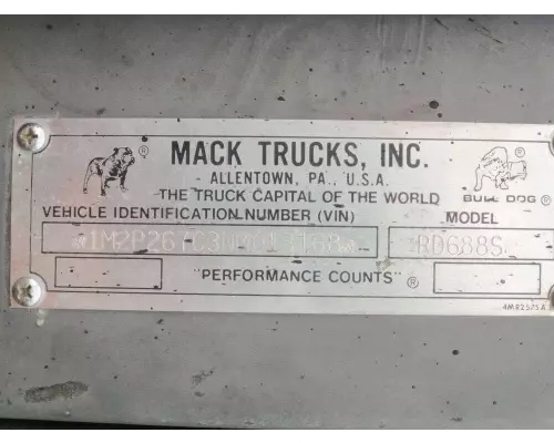 Mack RD688S Miscellaneous Parts