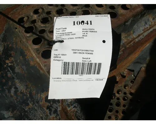 Fuel Tank MACK RD688S Big 3 Truck Parts, LLC