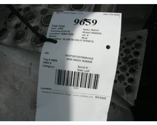 Fuel Tank MACK RD688S Big 3 Truck Parts, LLC