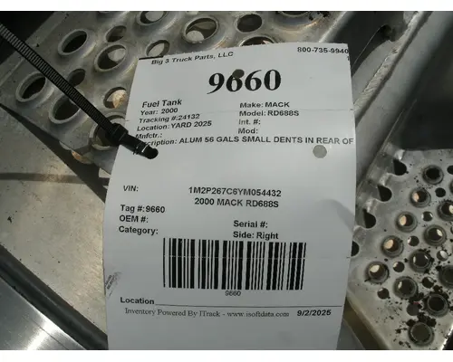 Fuel Tank MACK RD688S Big 3 Truck Parts, LLC
