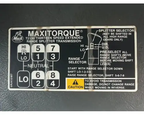 Mack T2180 Transmission Assembly