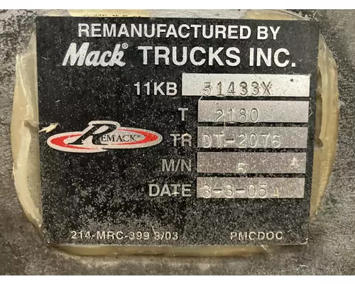 Mack T2180 Transmission