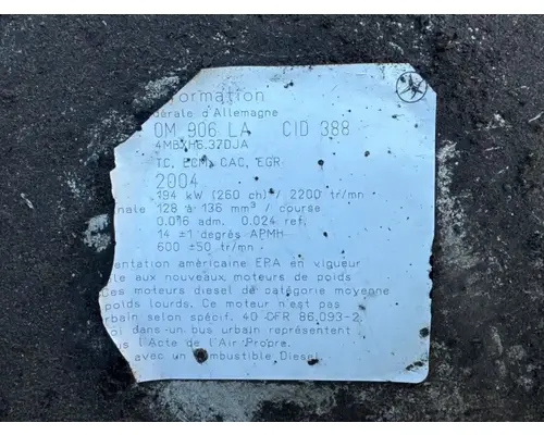 Mercedes MB 906 Engine Assembly