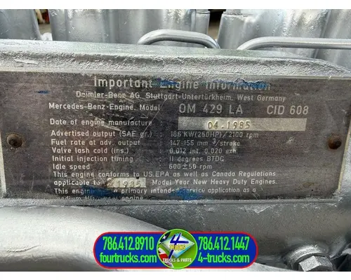 Mercedes OM 429LA Engine Assembly