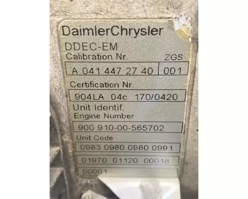 ECM Mercedes OM904LA Complete Recycling Group LLC