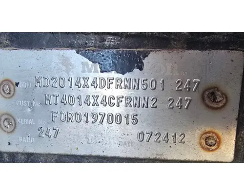 Meritor/Rockwell MD2014X Axle Housings (Front)