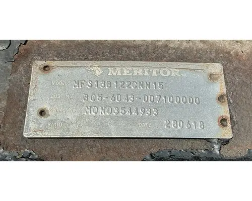 Meritor/Rockwell MFS13B122C Axle Assembly, Front (Steer)