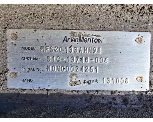Meritor/Rockwell MFS20133A Axle Assembly, Front (Steer)