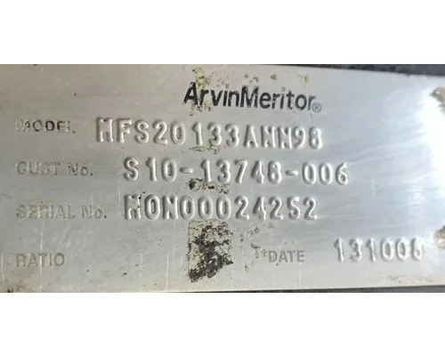 Meritor/Rockwell MFS20133A Axle Assembly, Front (Steer)