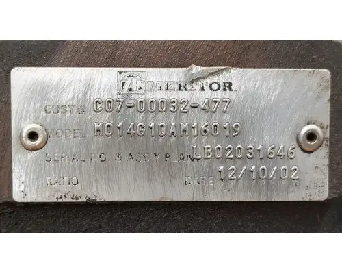 Meritor/Rockwell MO14G10AM TransmissionTransaxle Assembly