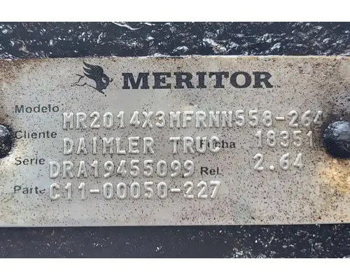 Meritor/Rockwell MR2014X3 Axle Assembly, Rear