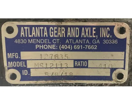 Meritor/Rockwell MS12113 Rear Rears (Tandem Rear or Single)