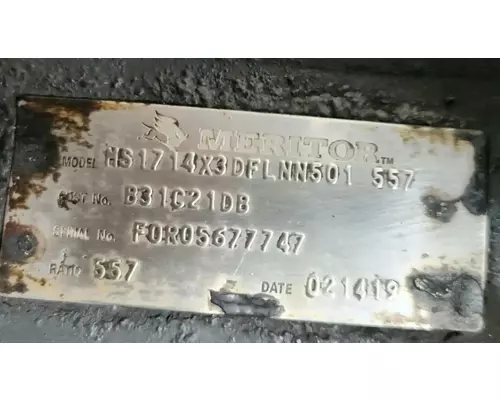 Meritor/Rockwell MS1714X Axle Assembly, Rear