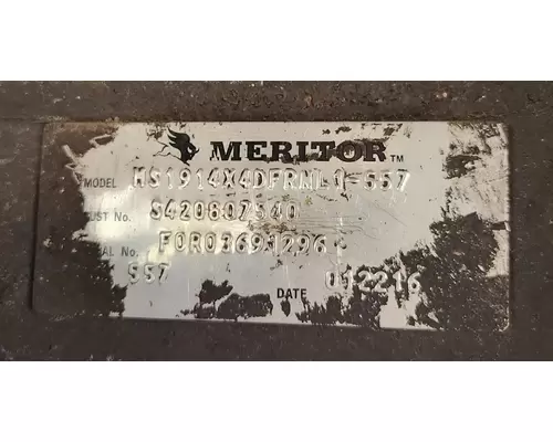 Meritor/Rockwell MS19-14X Axle Assembly, Rear