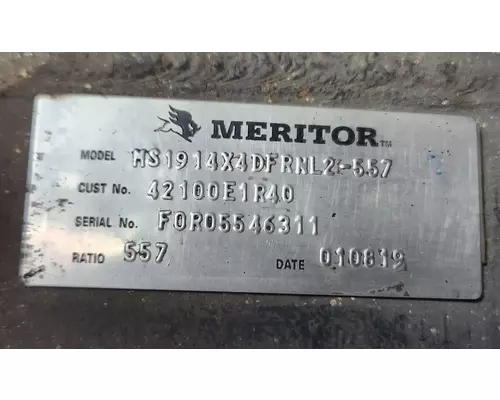 Meritor/Rockwell MS19-14X Axle Assembly, Rear