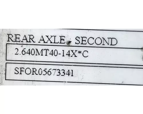 Meritor/Rockwell MT40-14X Axle Assembly, Rear