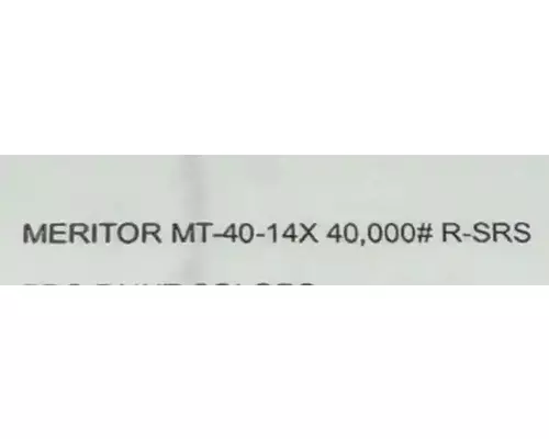 Meritor/Rockwell MT40-14X Axle Assembly Housing