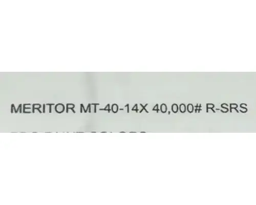 Meritor/Rockwell MT40-14X Axle Housing (Rear)
