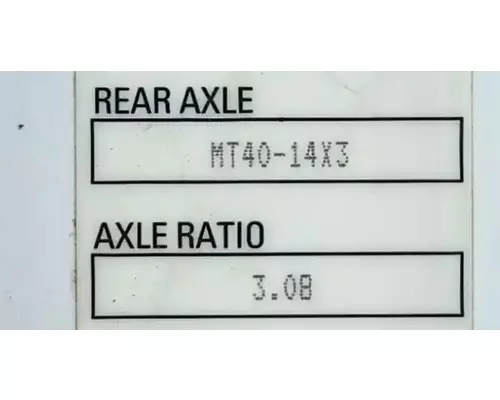 Meritor/Rockwell MT4014X3 Cutoff
