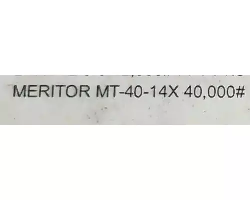 Meritor/Rockwell MT4014X Cutoff