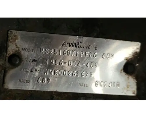 Meritor/Rockwell Other Axle Assembly, Rear