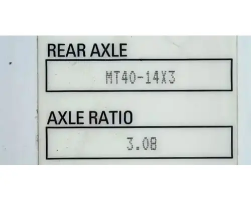 Meritor/Rockwell Other Axle Assembly, Rear