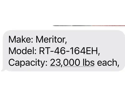 Meritor/Rockwell Other Axle Housing (Rear)