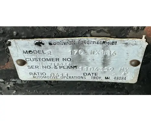 Meritor/Rockwell R170 Rear Rears (Tandem Rear or Single)