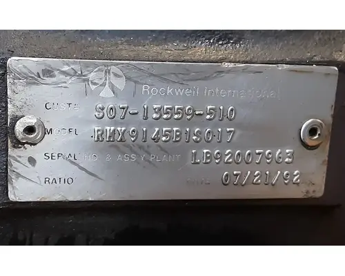 Meritor/Rockwell RMX9-145B TransmissionTransaxle Assembly