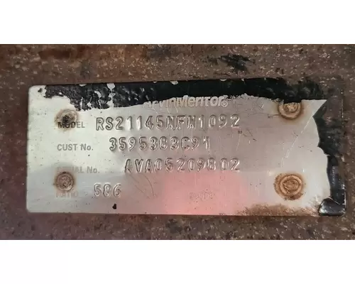 Meritor/Rockwell RR/RS21145 Axle Assembly, Rear