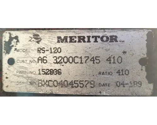 Meritor/Rockwell RS120 Differential (Single or Rear)