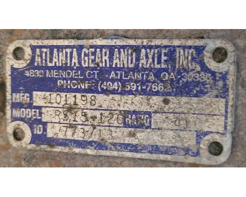 Meritor/Rockwell RS120 Rear Rears (Tandem Rear or Single)