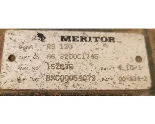 Meritor/Rockwell RS120 Rear Rears (Tandem Rear or Single)