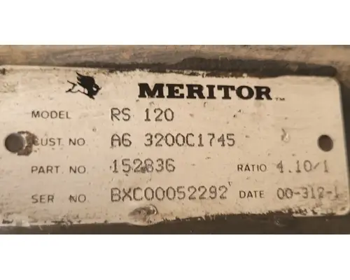Meritor/Rockwell RS120 Rear Rears (Tandem Rear or Single)