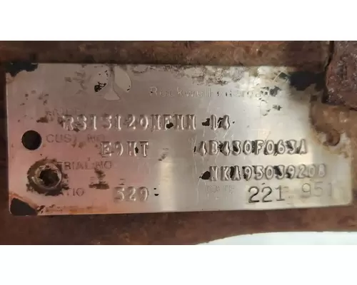 Meritor/Rockwell RS15-120 Axle Assembly, Rear
