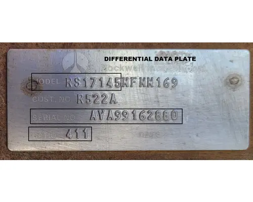 Meritor/Rockwell RS17145 Rear Rears (Tandem Rear or Single)