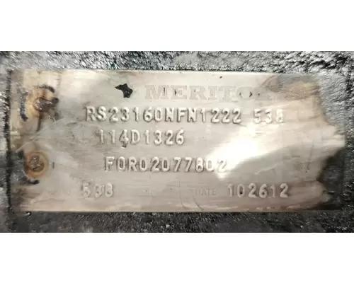 Meritor/Rockwell RS23-160 Axle Assembly, Rear