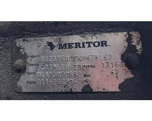 Meritor/Rockwell RS23-160 Axle Assembly, Rear