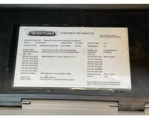 Meritor/Rockwell RS23-161 Axle Assembly, Rear (Single or Rear)