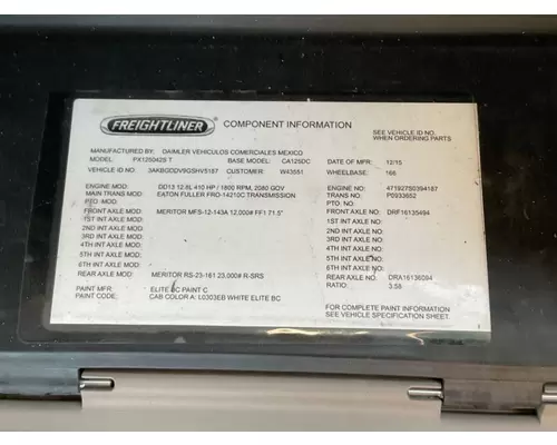 Meritor/Rockwell RS23-161 Axle Assembly, Rear