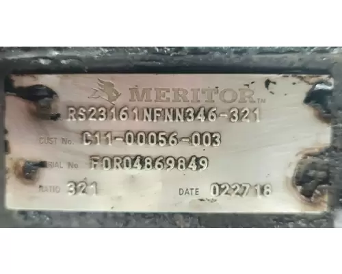 Meritor/Rockwell RS23-161 Axle Assembly, Rear