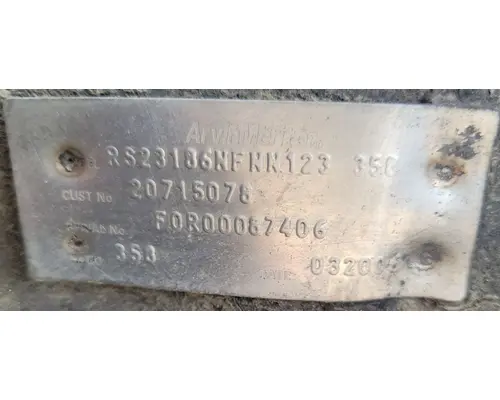 Meritor/Rockwell RS23186 Rear Rears (Tandem Rear or Single)