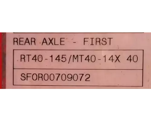 Meritor/Rockwell RT40-145 Axle Assembly, Rear (Single or Rear)