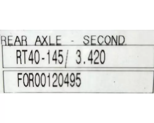 Meritor/Rockwell RT40-145 Axle Assembly, Rear