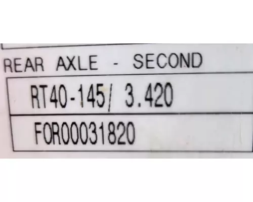 Meritor/Rockwell RT40-145 Axle Assembly, Rear